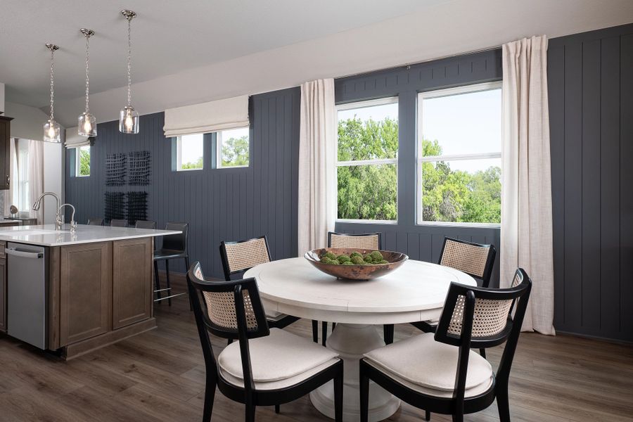 Furnished interior in a model home at Cannon Ranch in Dripping Springs (Image 16).