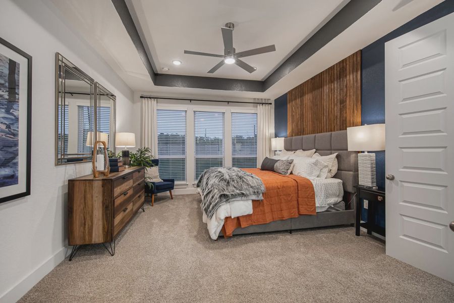 Furnished interior in a model home at The Reserve at Potranco Oaks in Castroville (Image 8).