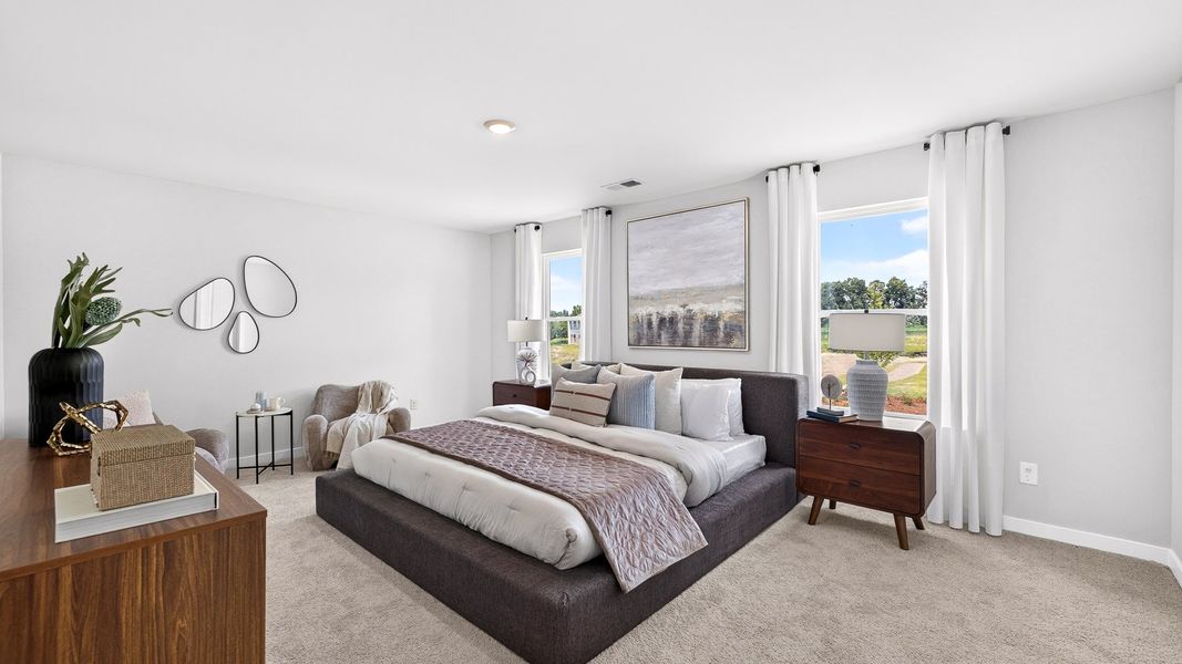 Furnished interior in a model home at Logan Farms in Mooresville (Image 22).