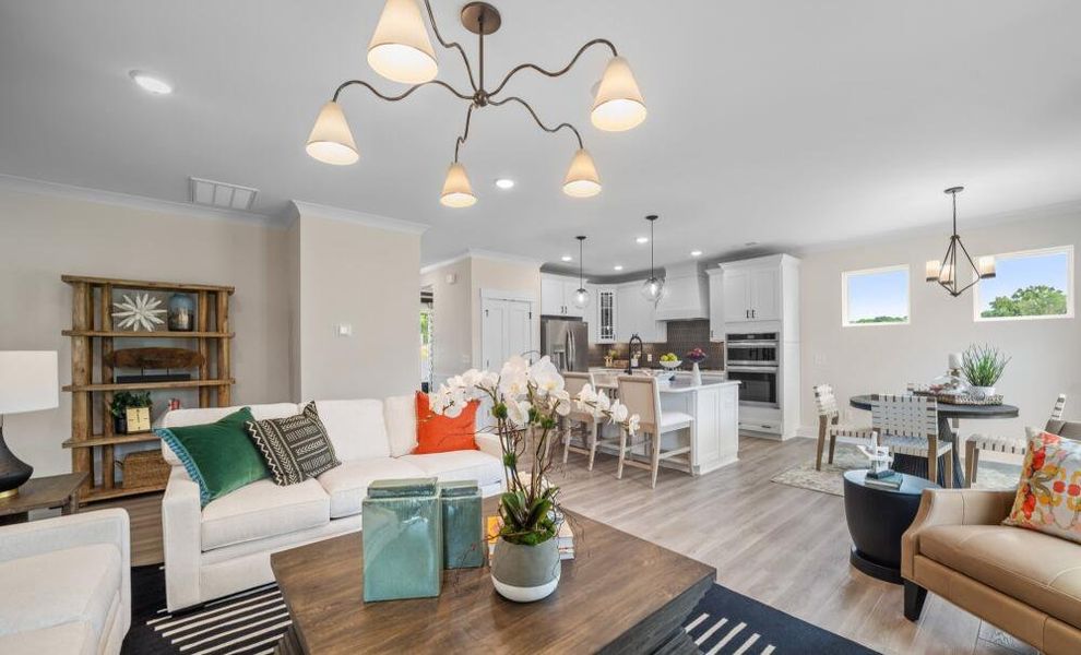 Furnished interior in a model home at Monterra in Kernersville (Image 14).