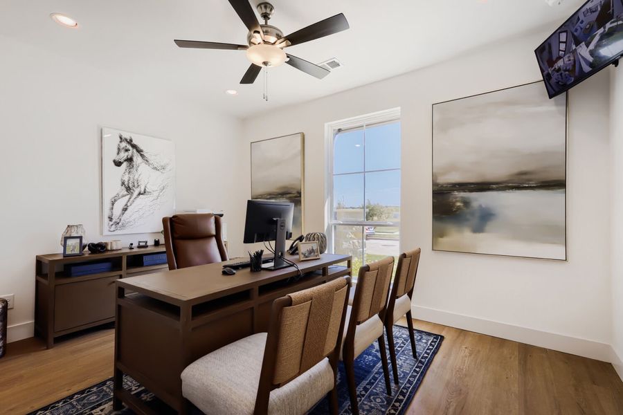 Furnished interior in a model home at North Sky 40s in Celina (Image 10).
