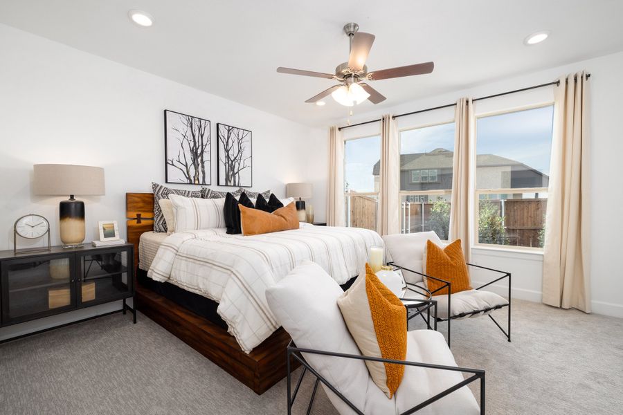 Furnished interior in a model home at Wildflower Ranch in Justin (Image 7).