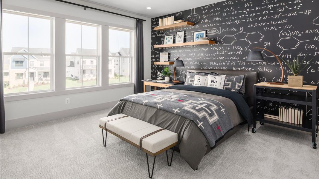 Large secondary bedrooms with room to grow