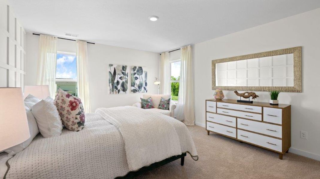 Furnished interior in a model home at Harbor Crest in Ooltewah (Image 29).