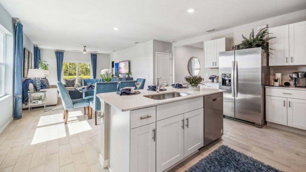 Furnished interior in a model home at Bentley Crossing in Fort Myers (Image 36).