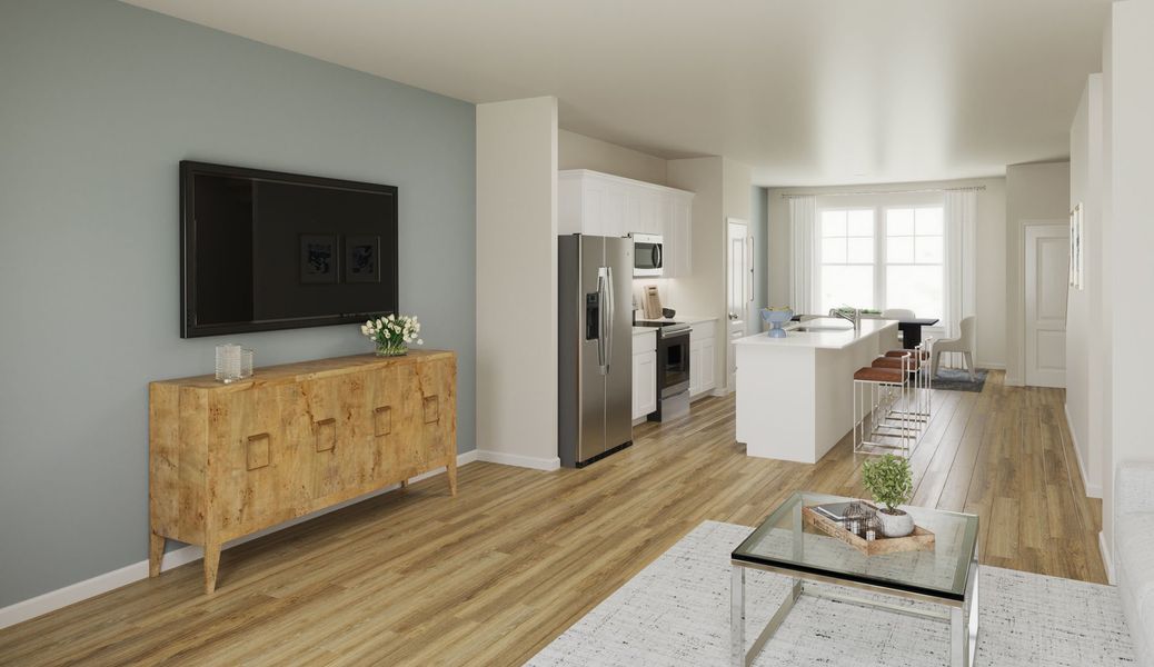 A welcoming family room designed for comfort and connection