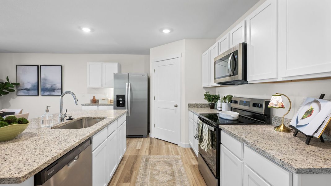Furnished interior in a model home at Timber Creek in Rossville (Image 16).