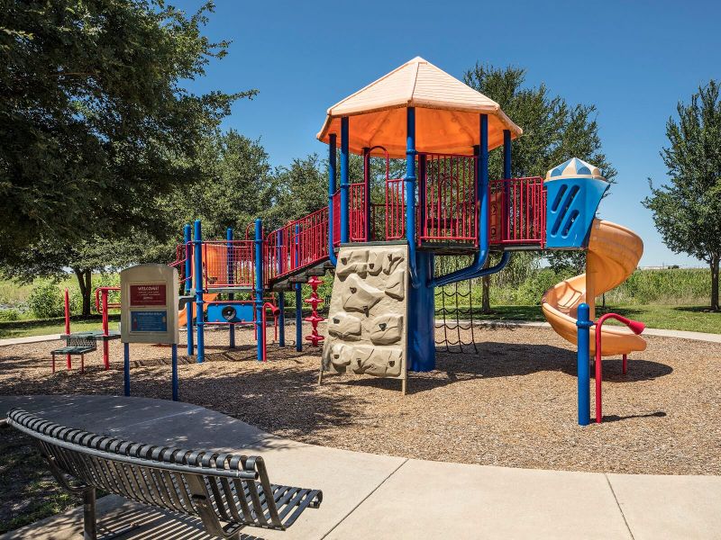 Spend time in the great outdoors while your kids explore the awesome playground.