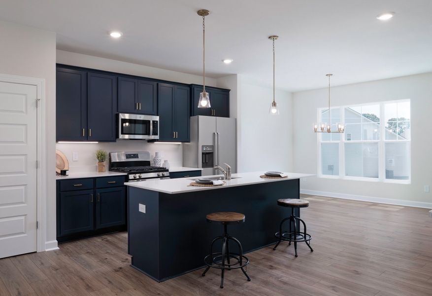 Furnished interior in a model home at Miller Park in Greenville (Image 5).