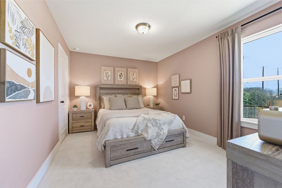 Furnished interior in a model home at Notting Hill in Converse (Image 50).