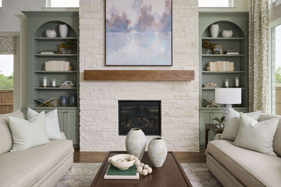 Furnished interior in a model home at Custer Ridge Estates in Allen (Image 21).