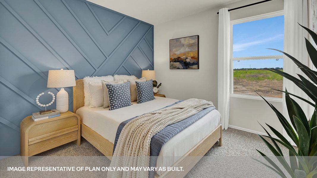 Furnished interior in a model home at Lantana in Lockhart (Image 7).