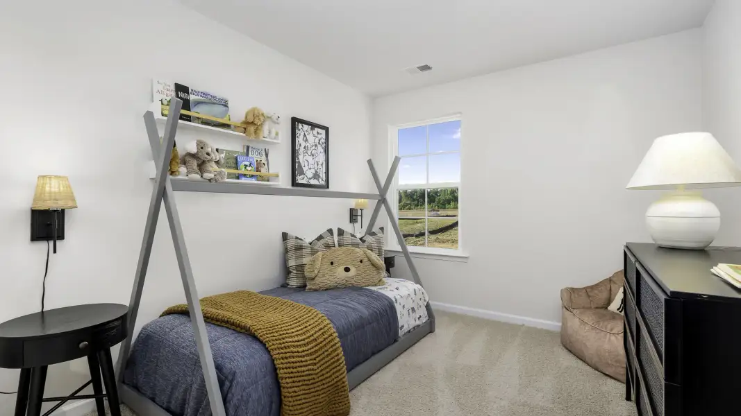 Furnished interior in a model home at Hastings Farm in Kernersville (Image 13).