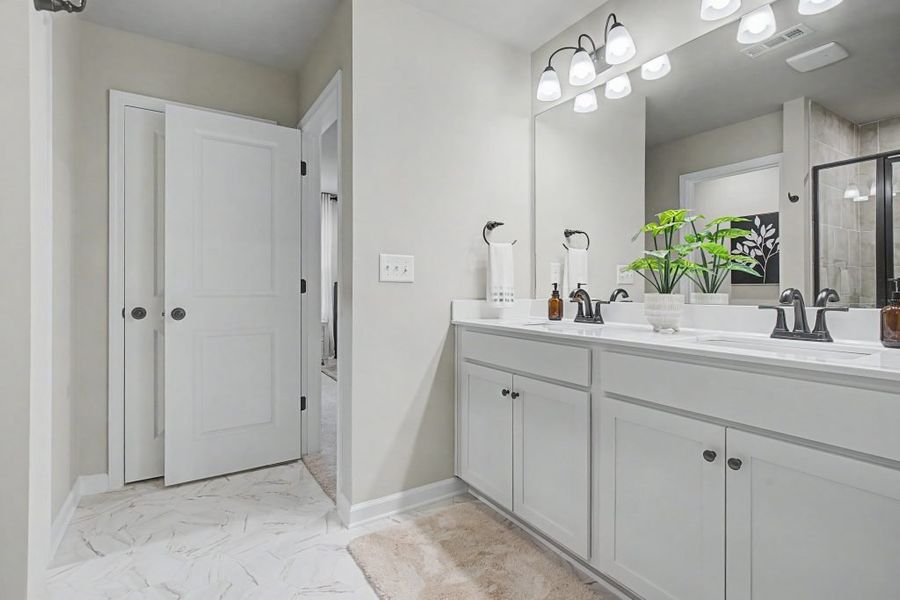 Furnished interior in a model home at The Reserve at Chapel Hill Phase II in Douglasville (Image 32). Furnished interior in a model home at The Reserve at Chapel Hill Phase II in Douglasville (Image 32).