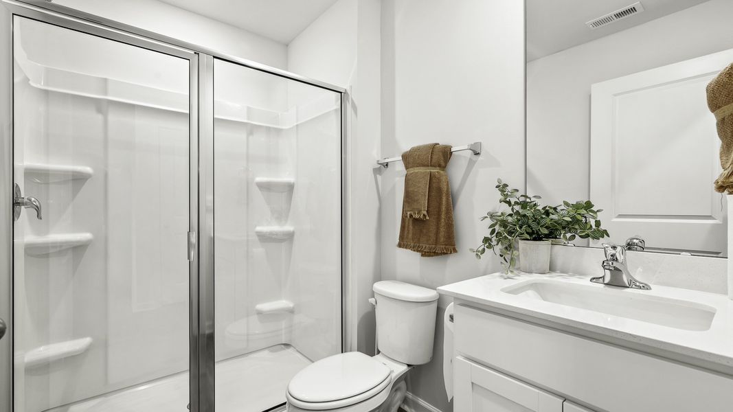 Furnished interior in a model home at Evergreen Landing in Lexington (Image 13).