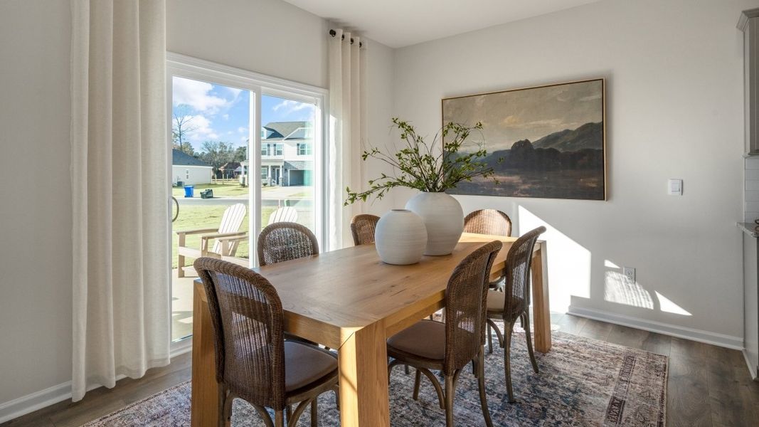 Furnished interior in a model home at The Estates at Edinborough in Gibsonville (Image 29).