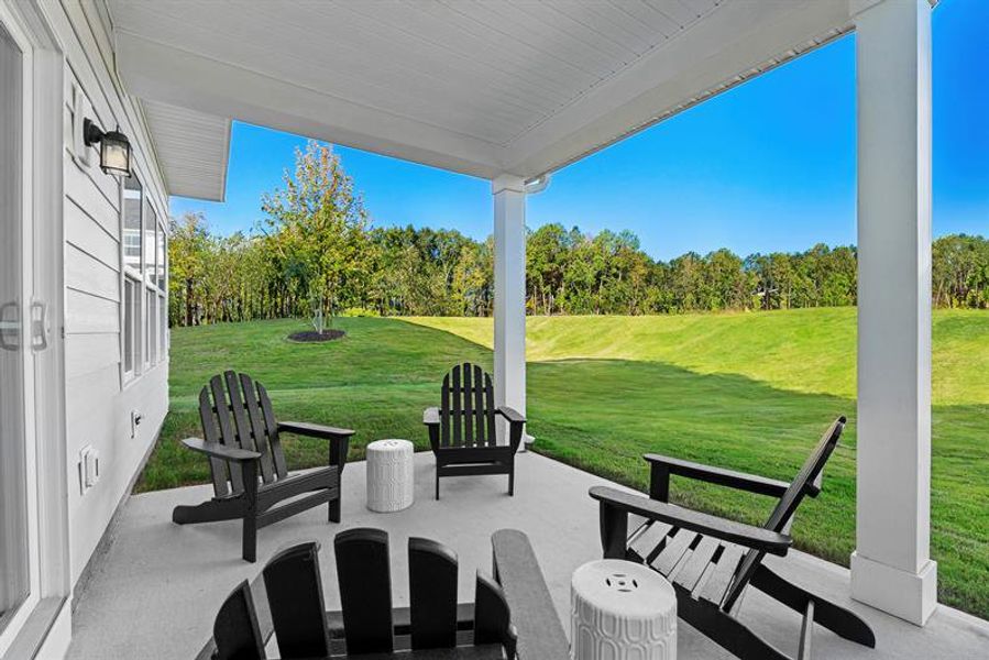 A cozy patio that makes it easy to slow down, sip & enjoy the outdoors w/ lawn maintenance included. A cozy patio that makes it easy to slow down, sip & enjoy the outdoors w/ lawn maintenance included.