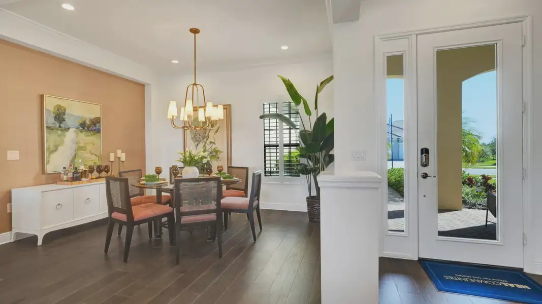 Furnished interior in a model home at Boca Royale Golf and Country Club at Wellen Park in Englewood (Image 7).