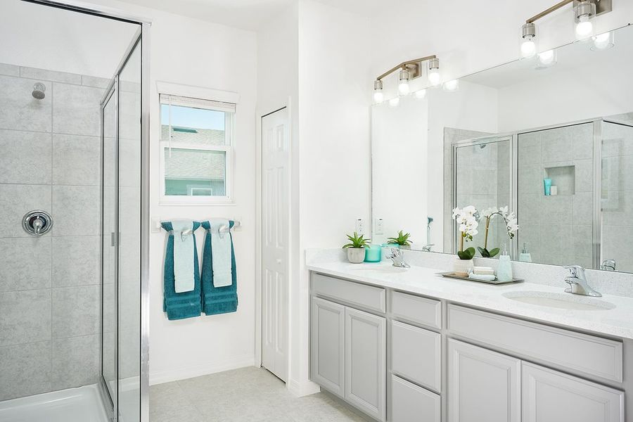 Furnished interior in a model home at Liberty Station in Orange City (Image 14).