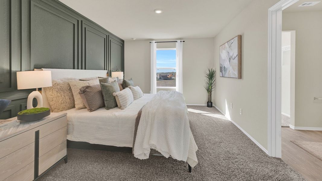 Furnished interior in a model home at Sunset Oaks in Maxwell (Image 30).