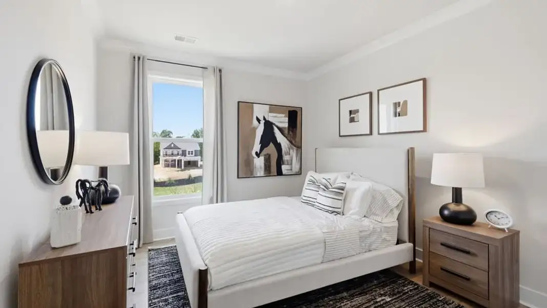 Furnished interior in a model home at Spring Ridge Reserve in Anderson (Image 24).