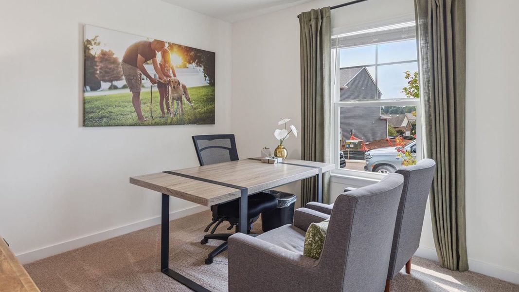 Furnished interior in a model home at Highland View in Seymour (Image 16).
