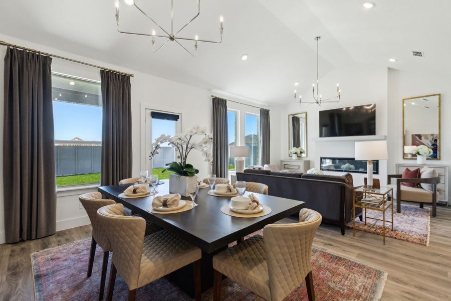 Furnished interior in a model home at Painted Tree Woodland West in McKinney (Image 48). Furnished interior in a model home at Painted Tree Woodland West in McKinney (Image 48).