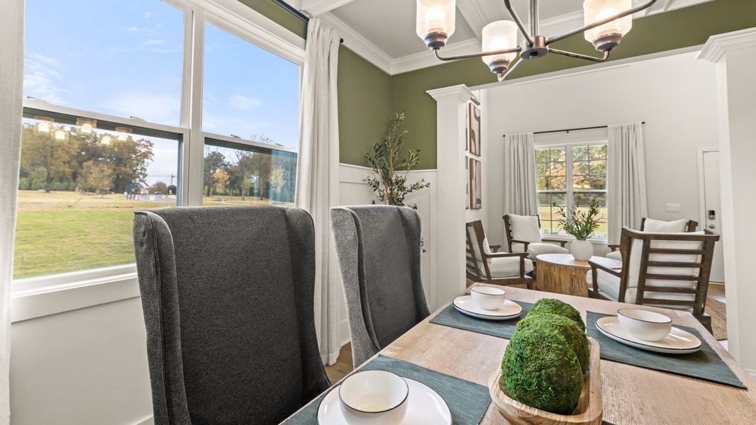 Furnished interior in a model home at Haven Abbey in Cumming (Image 21).