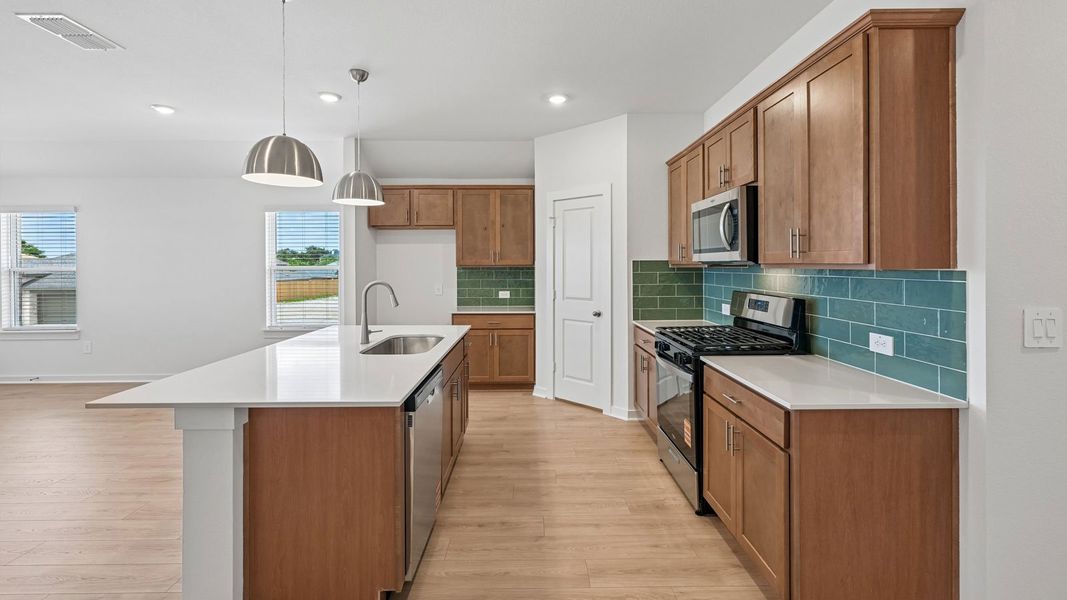 Furnished interior in a model home at Rosenbusch Ranch in Leander (Image 48).