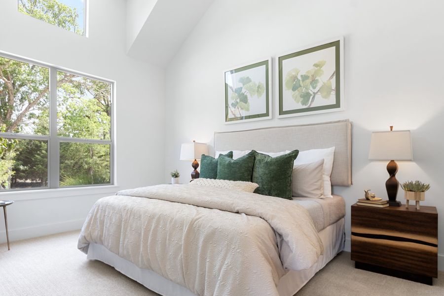 Furnished interior in a model home at Cottonwood Creek in Rowlett (Image 31).