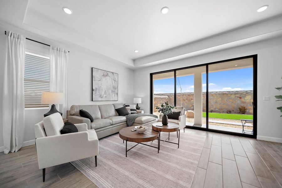 Furnished interior in a model home at Summer Sky North in El Paso (Image 29).
