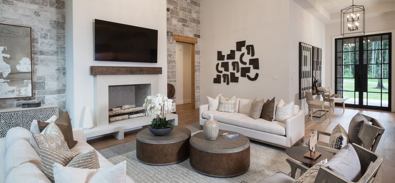 Furnished interior in a model home at Dean Farms in Lucas (Image 21).