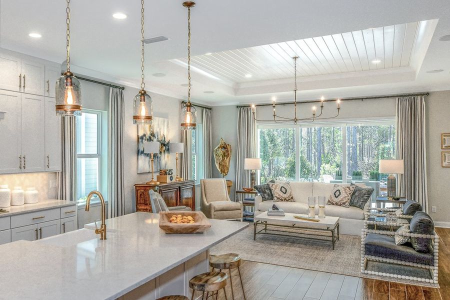 Furnished interior in a model home at Heritage Trace in Nocatee in Ponte Vedra (Image 20). Furnished interior in a model home at Heritage Trace in Nocatee in Ponte Vedra (Image 20).