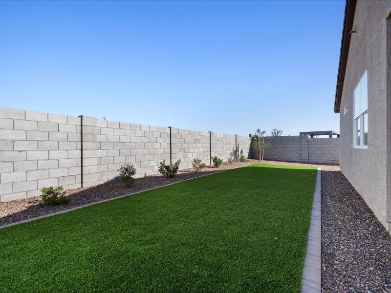 Backyard in Ezra Select Floorplan at Bella Vista Trails