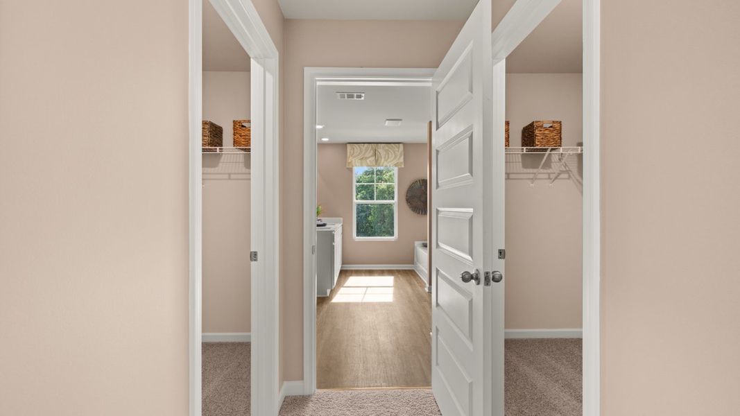 Furnished interior in a model home at Brooks Station in Dacula (Image 39). Furnished interior in a model home at Brooks Station in Dacula (Image 39).