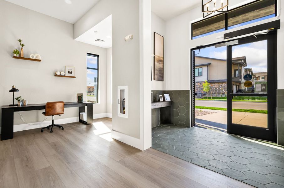 Furnished interior in a model home at Northfield at Old Town in Fort Collins (Image 31).