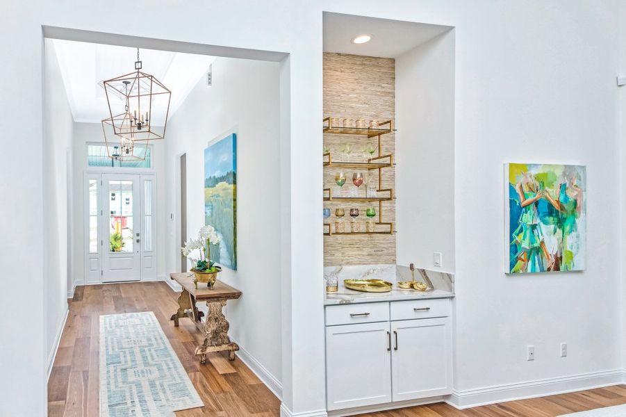 Furnished interior in a model home at Coral Ridge at Nocatee in Ponte Vedra (Image 5).