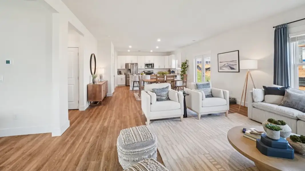 Furnished interior in a model home at Old Shiloh in Greeneville (Image 7).