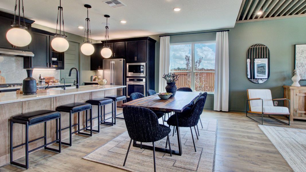 Furnished interior in a model home at Stream Waters in Seguin (Image 18). Furnished interior in a model home at Stream Waters in Seguin (Image 18).
