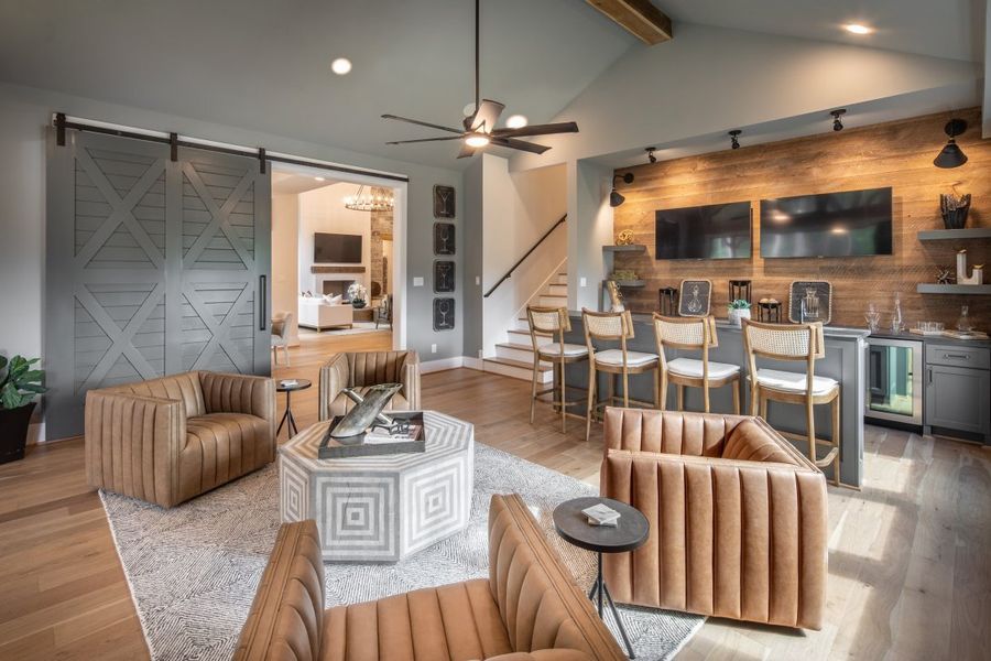 Furnished interior in a model home at Colton in Montgomery (Image 12). Furnished interior in a model home at Colton in Montgomery (Image 12).