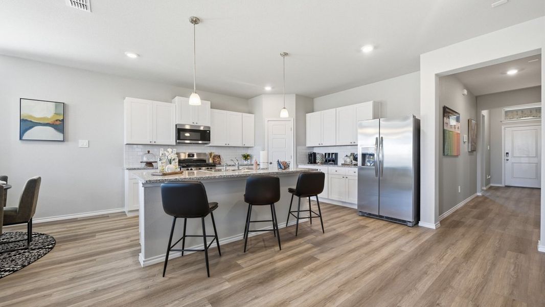 Furnished interior in a model home at Trails of Elizabeth Creek in Fort Worth (Image 34).