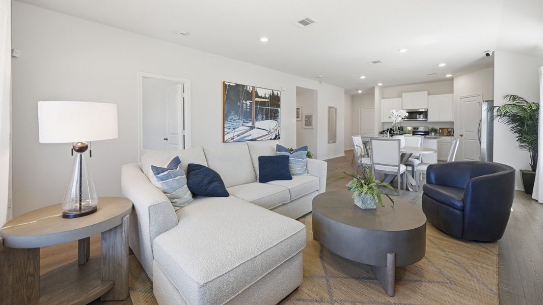 Furnished interior in a model home at Sanger Circle in Sanger (Image 37).