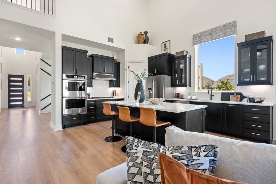 Furnished interior in a model home at Sauls Ranch in Round Rock (Image 19). Furnished interior in a model home at Sauls Ranch in Round Rock (Image 19).