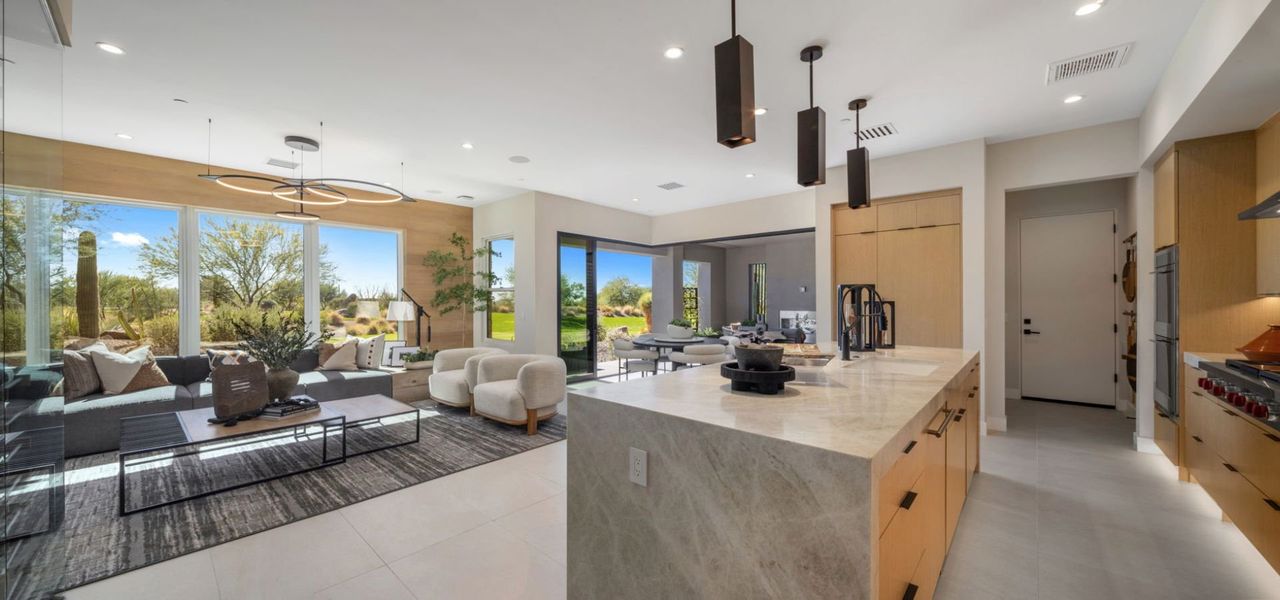 Furnished interior in a model home at The Retreat in Scottsdale (Image 7).