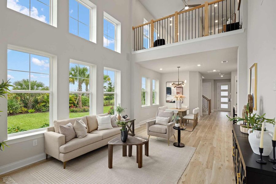 Furnished interior in a model home at Laureate Park at Lake Nona - Garden Series in Orlando (Image 9).