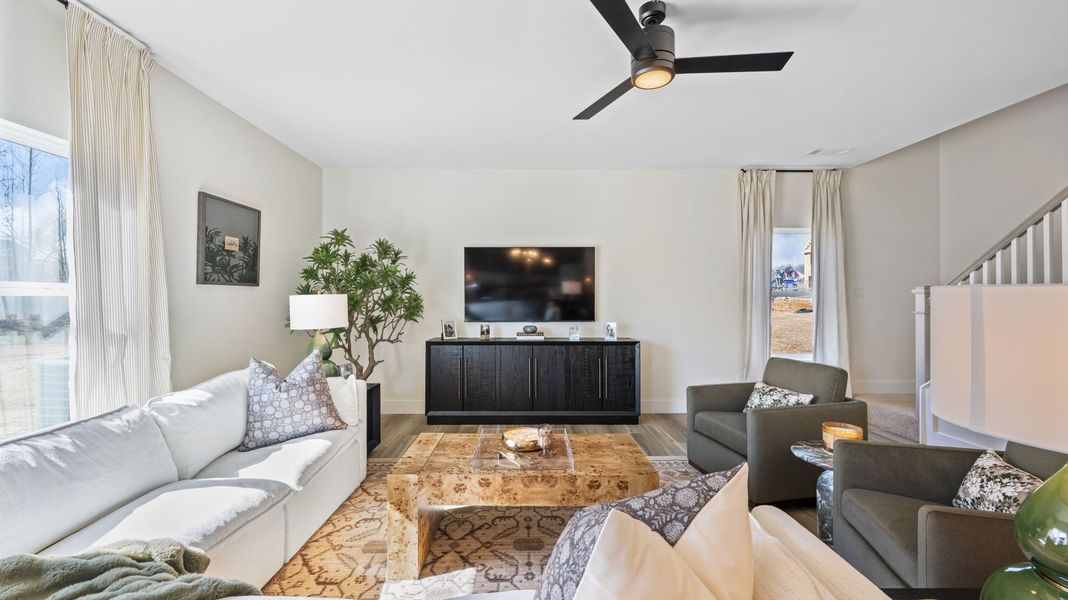 Furnished interior in a model home at Harbor Crest in Ooltewah (Image 20).