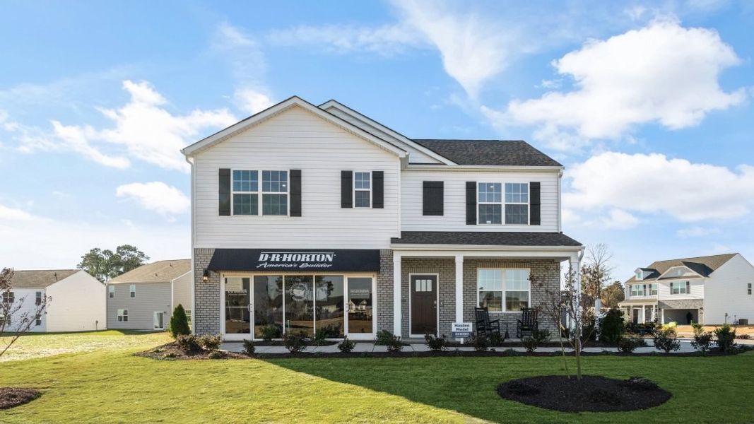 Front exterior of a home in the Hoke Loop Ridge community, located in Fayetteville, NC (Image 8). Front exterior of a home in the Hoke Loop Ridge community, located in Fayetteville, NC (Image 8).