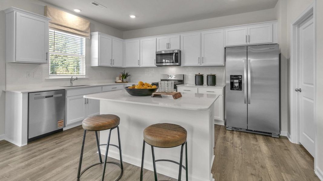 Furnished interior in a model home at Westerly in Lillington (Image 36).