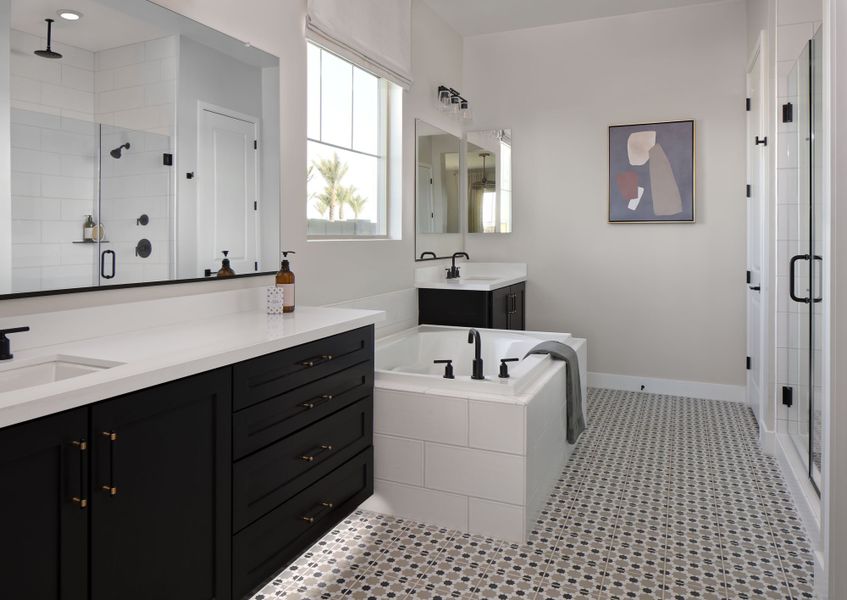 Furnished interior in a model home at Estates at Estrella Crossing in Phoenix (Image 5).