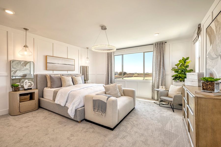 Furnished interior in a model home at Revana at Soleo in Queen Creek (Image 29).